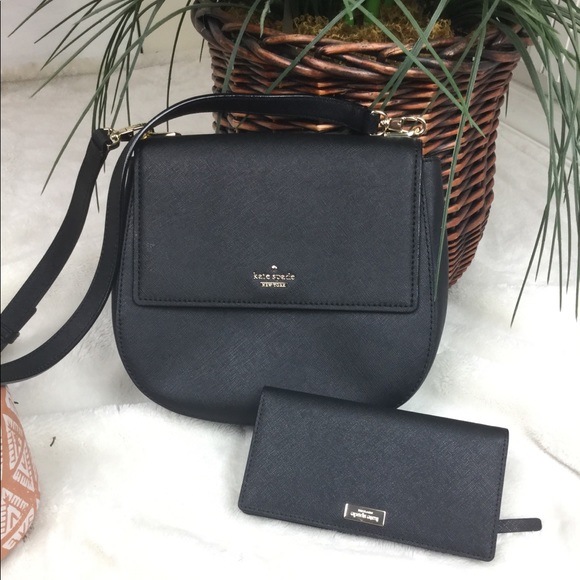 NWOT KATE SPADE BLACK SAFFIANO LEATHER CROSSBODY - Picture 3 of 6